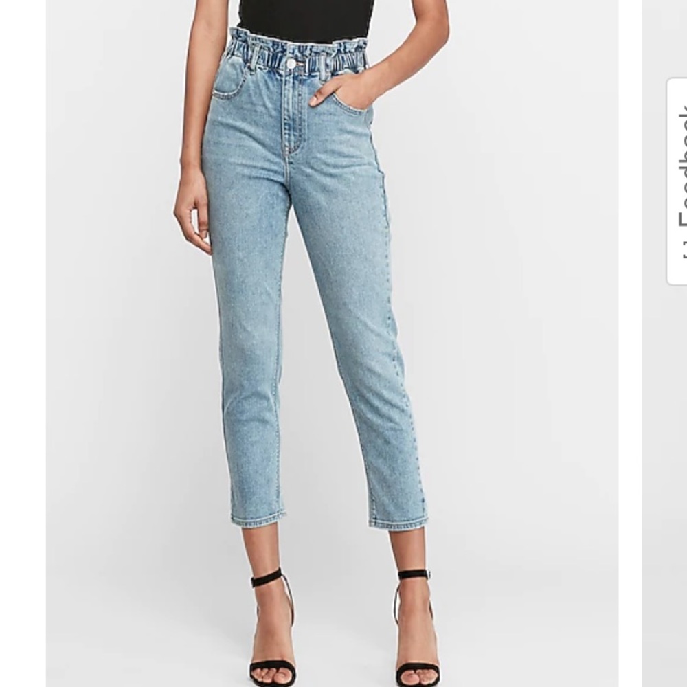 Super High Waisted Original Cinched Waist Mom Jeans (8L)